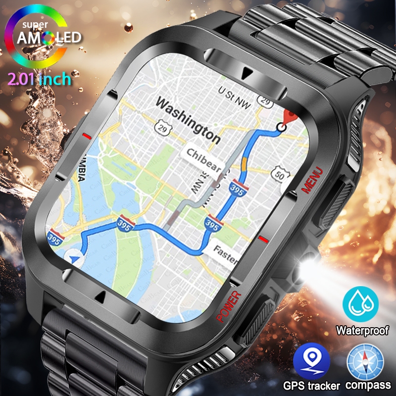 Smartwatch Watches For Men With Gps - Wojskowy Nowy Smartwatch Sportowy z GPS