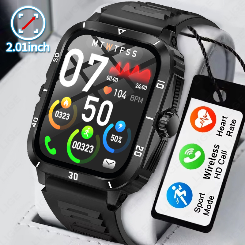 Smartwatch Latest Watches For Men - 2.01 Inteligentny zegarek z ekranem Bluetooth