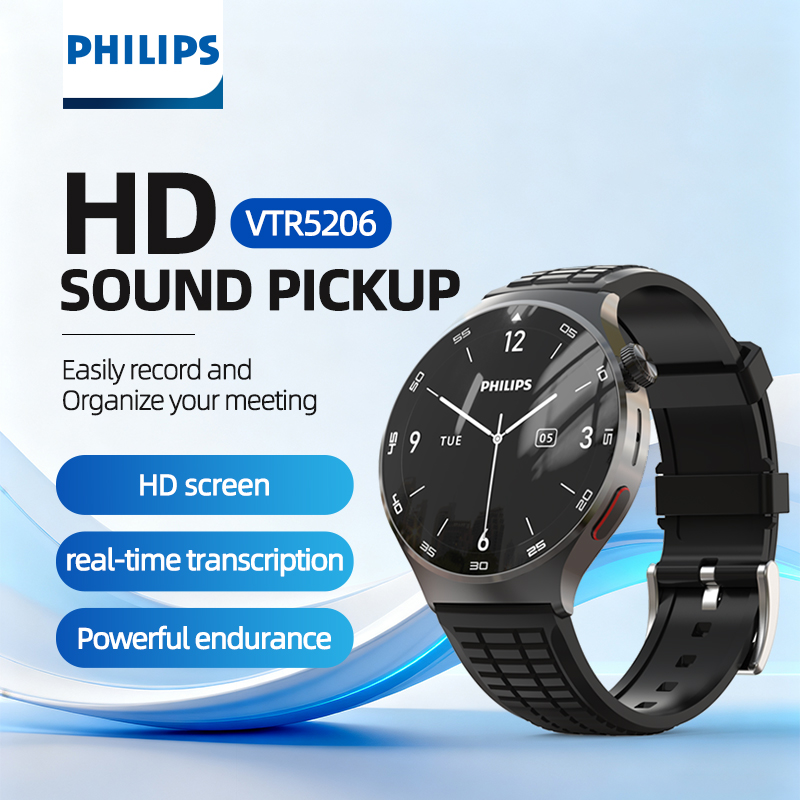 Smartwatch Noise Watches For Men - Zegarek z dyktafonem PHILIPS, smartwatch biznesowy