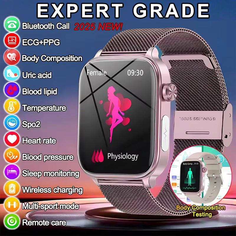Smartwatch New Watches For Women - 2025 nowy inteligentny zegarek monitorujący ekg