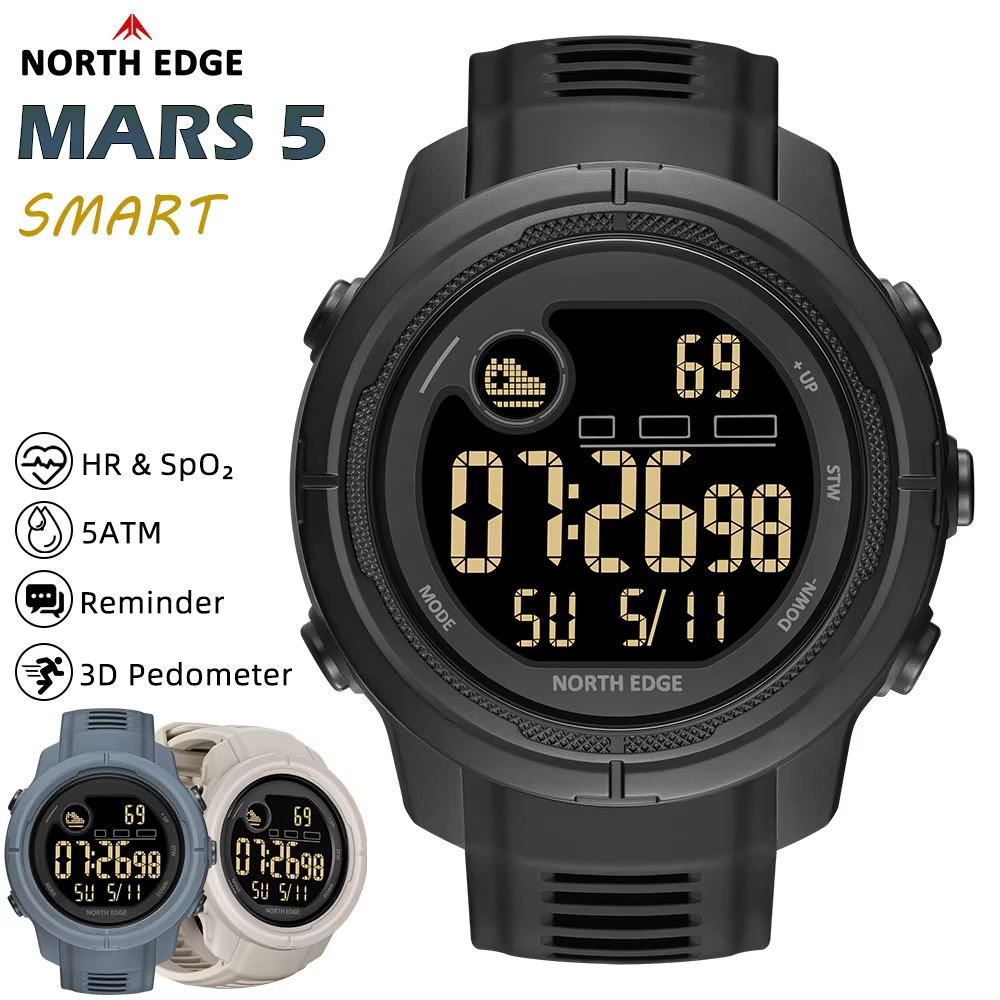 Smartwatch New Watches For Women - NORTH EDGE NEW MARS 5 Męski