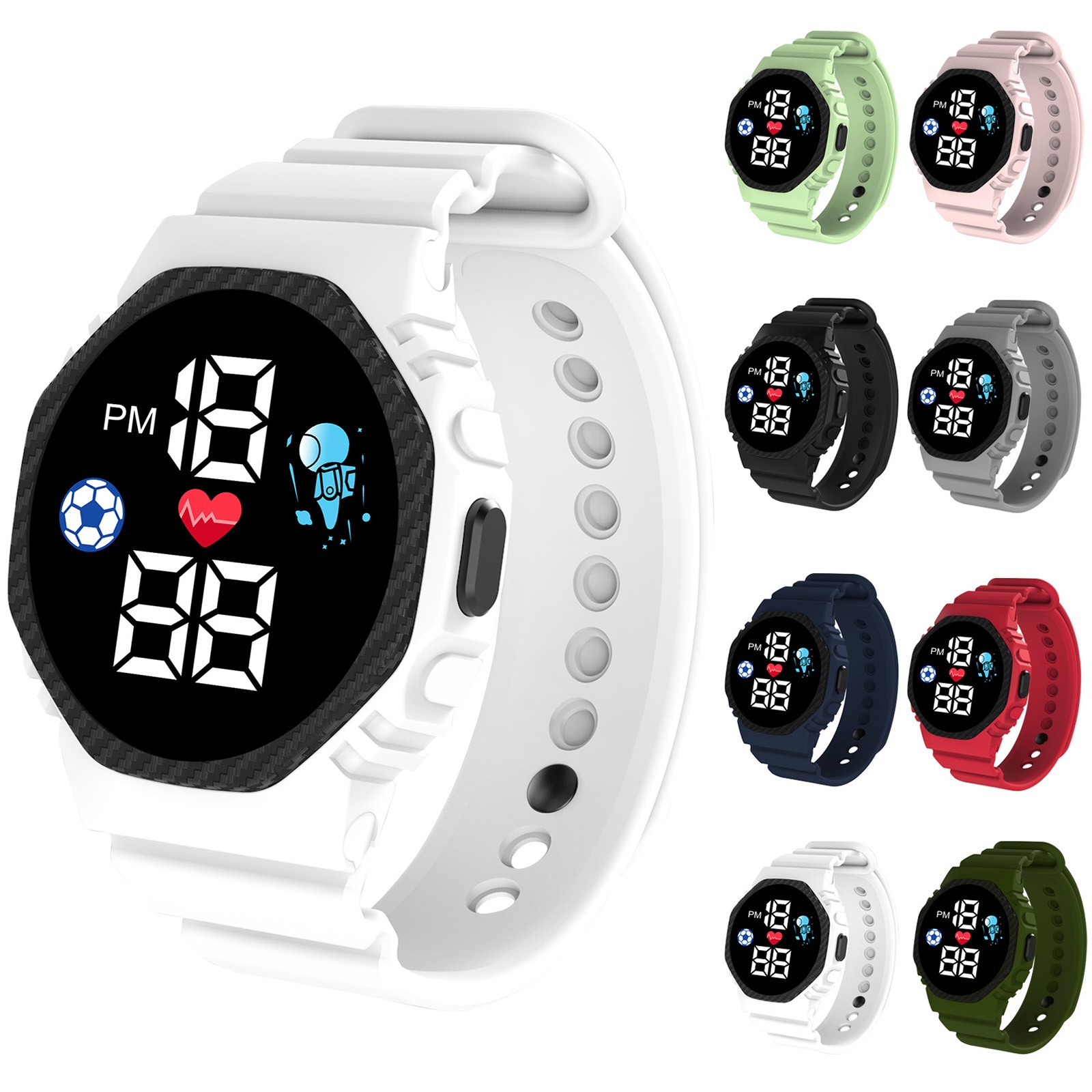 Smartwatch Digital Watches For Girls - Wielokolorowy inteligentny zegarek dla dzieci chłopiec
