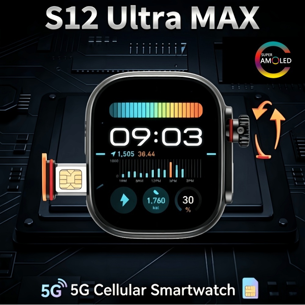 Heart Rate Gps Watch - Globalna wersja Android 12.0 S12 Ultra