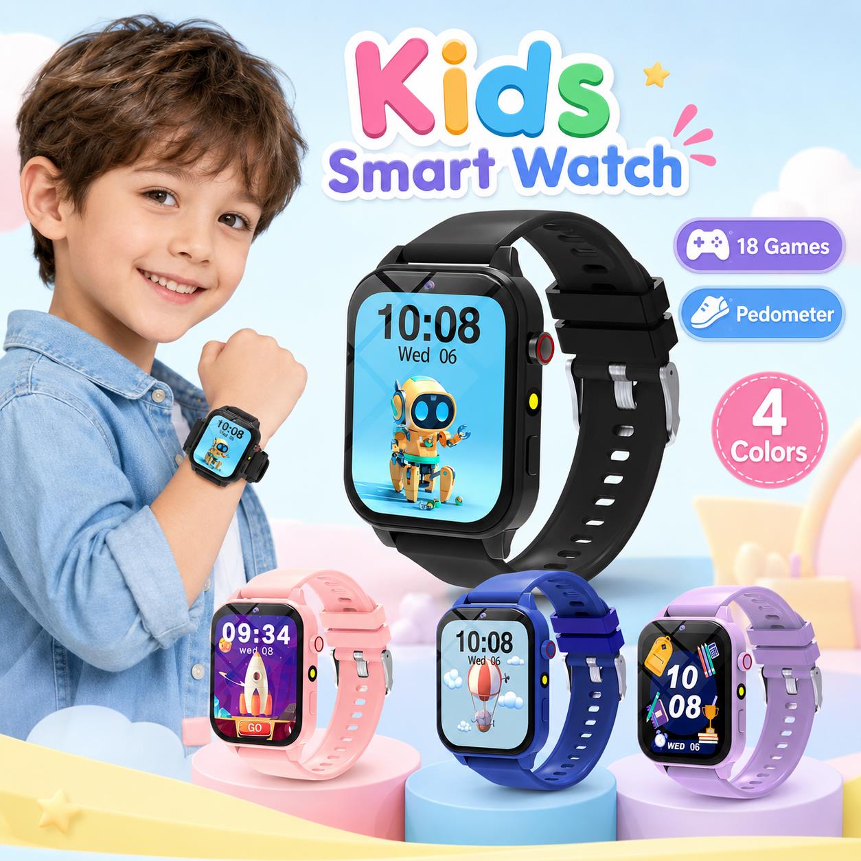 Smartwatch Digital Watches For Girls - Gry na smartwatch dla dzieci, 18
