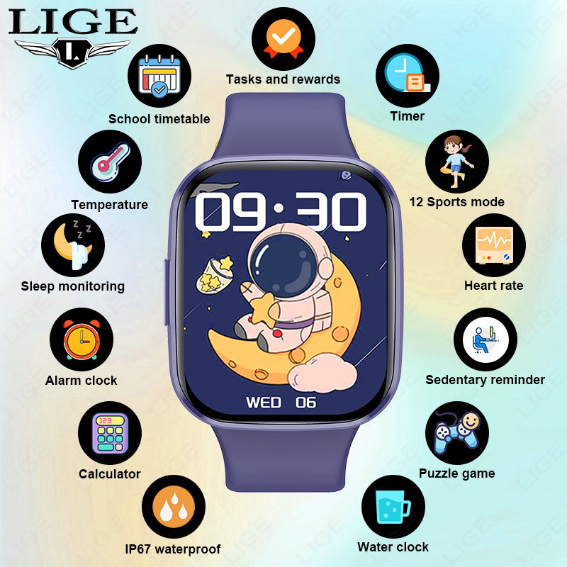 Smartwatch Digital Watches For Girls - Lige inteligentny zegarek dla dzieci kobiety