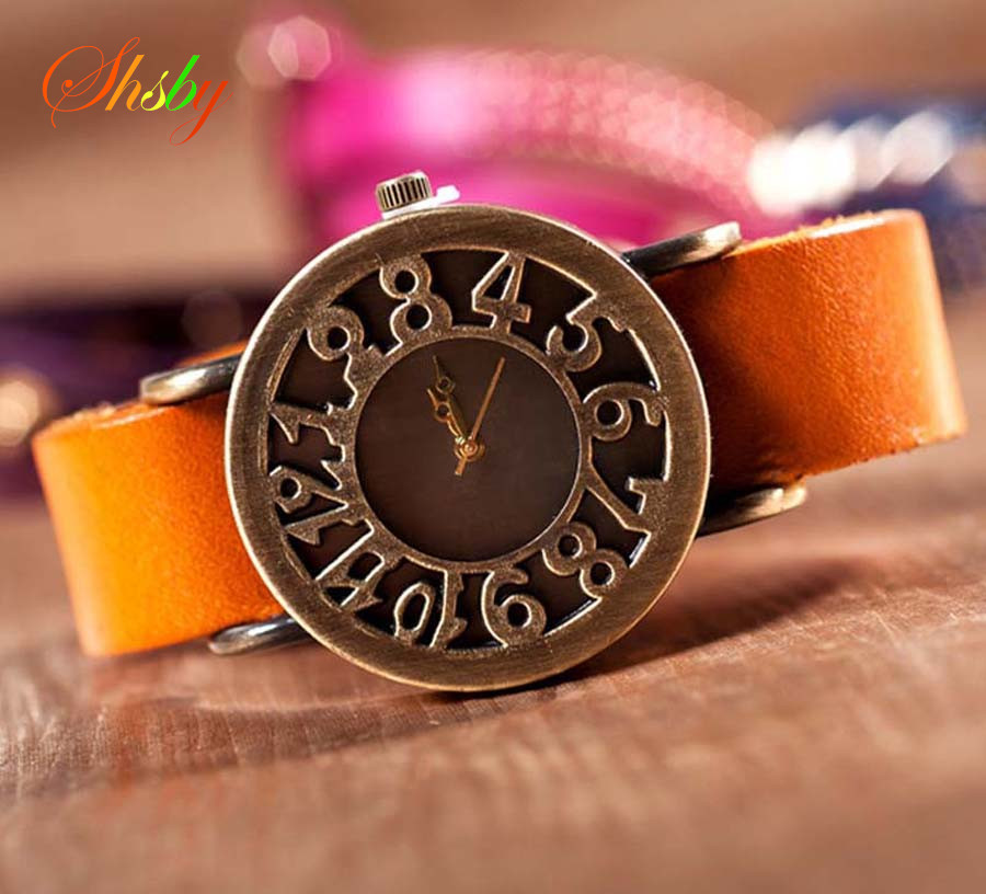 Vintage Digital Watch - Shsby nowy styl rzymski Vintage cyfrowy