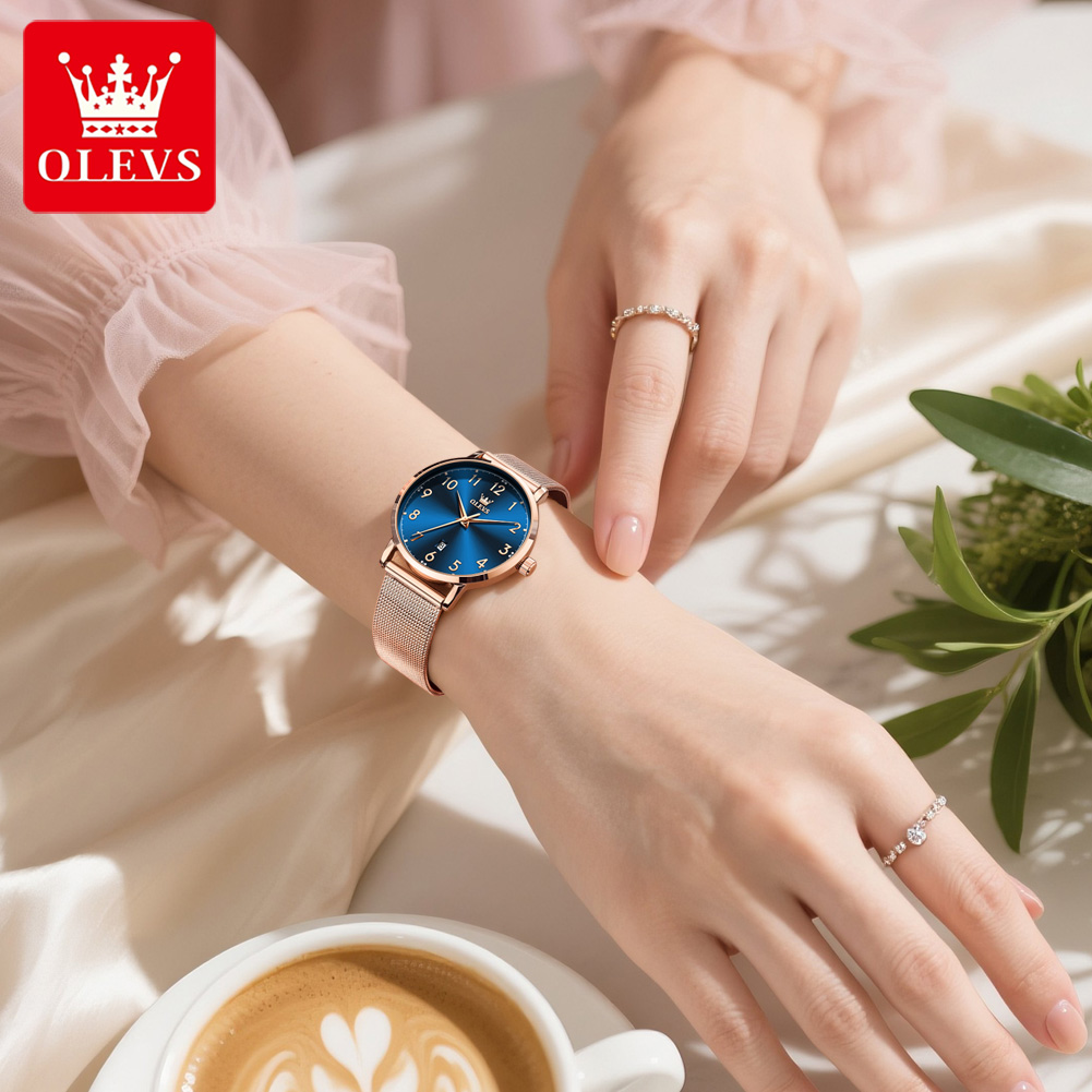 OLEVS 5653 Damski Zegarek Eleg – Mesh Stainless Strap recenzja i cena