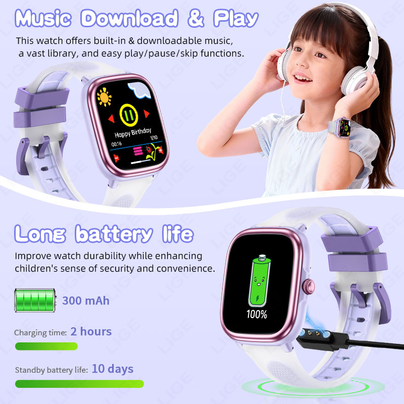 LIGE Smartwatch dla dzieci, dz – French Connection Watches Smartwatch App recenzja i cena