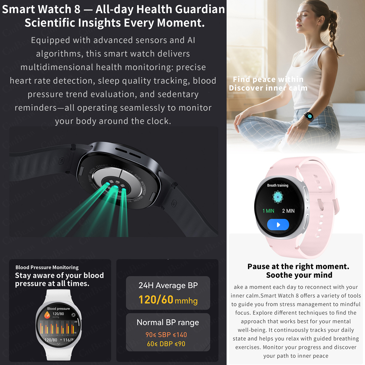 Nowe smartwatche 2026 8 Mini G – Smartwatch Watches For Men With Gps recenzja i cena