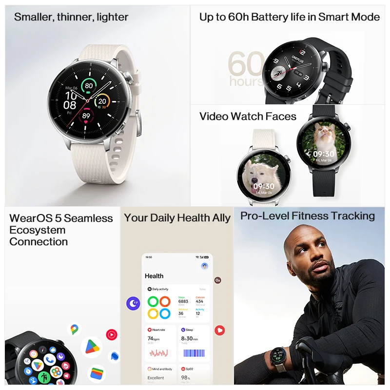 Globalna wersja OnePlus Watch  – Heart Rate Gps Watch recenzja i cena