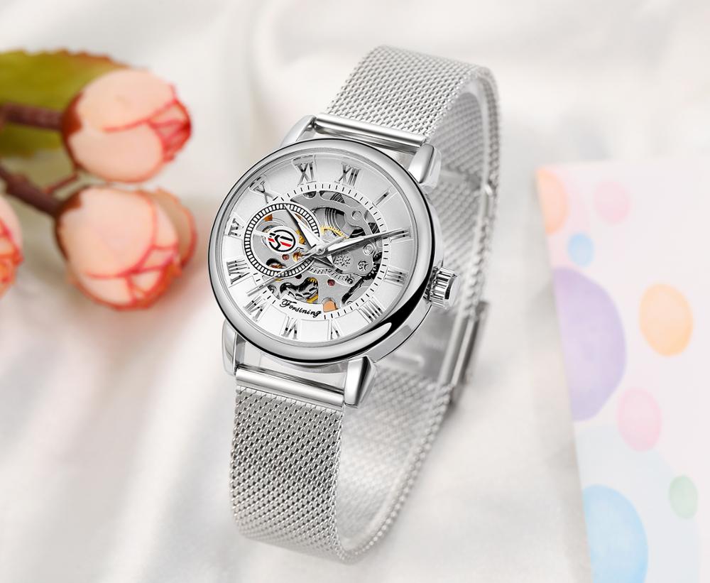 Reloj Mujer FORSINING modny da – Mesh Stainless Strap recenzja i cena