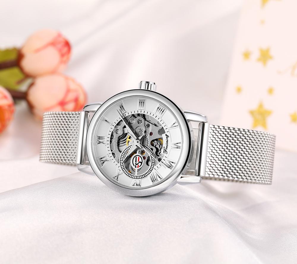 Reloj Mujer FORSINING modny da – Mesh Stainless Strap recenzja i cena