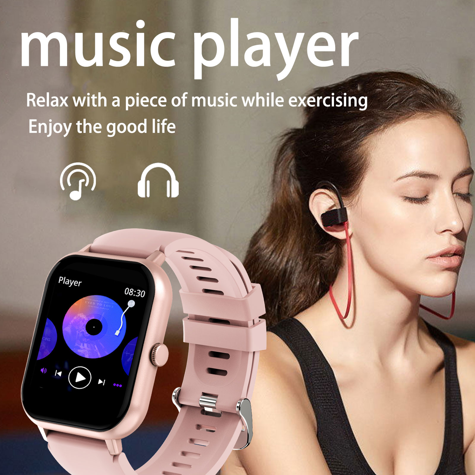Inteligentny zegarek 1,44 cala – Smartwatch Iphone Watches For Women recenzja i cena