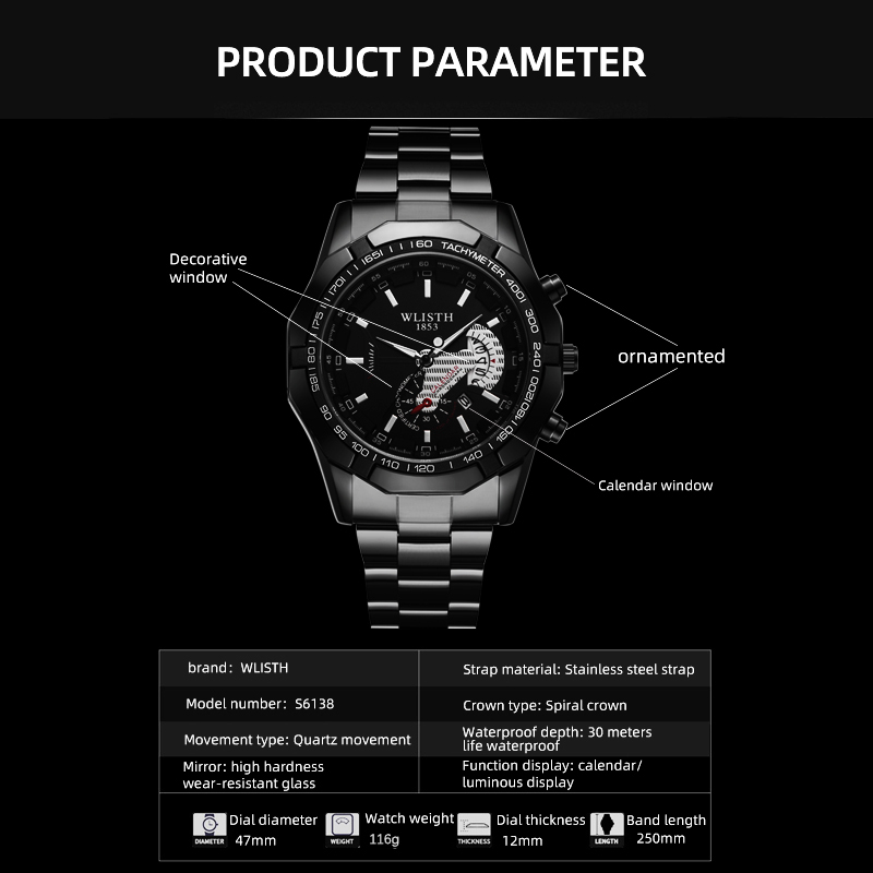 Luksusowy zegarek męski, wodoo – Smartwatch Branded Watches For Men recenzja i cena
