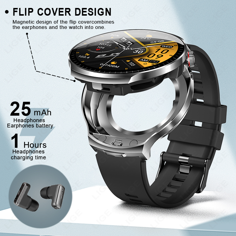 LIGE 2026 Nowe słuchawki TWS 2 – Smartwatch Noise Watches For Men recenzja i cena