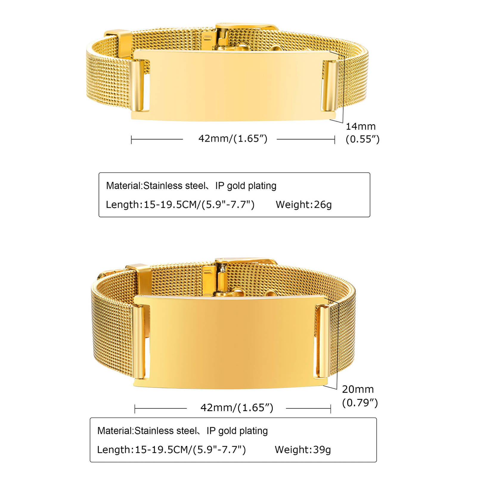 Spersonalizowana bransoletka I – Mesh Stainless Strap recenzja i cena