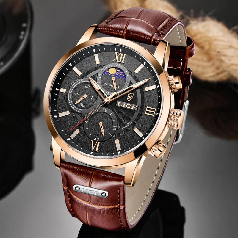 Zegarek męski LIGE, modny, cas – Smartwatch Branded Watches For Men recenzja i cena
