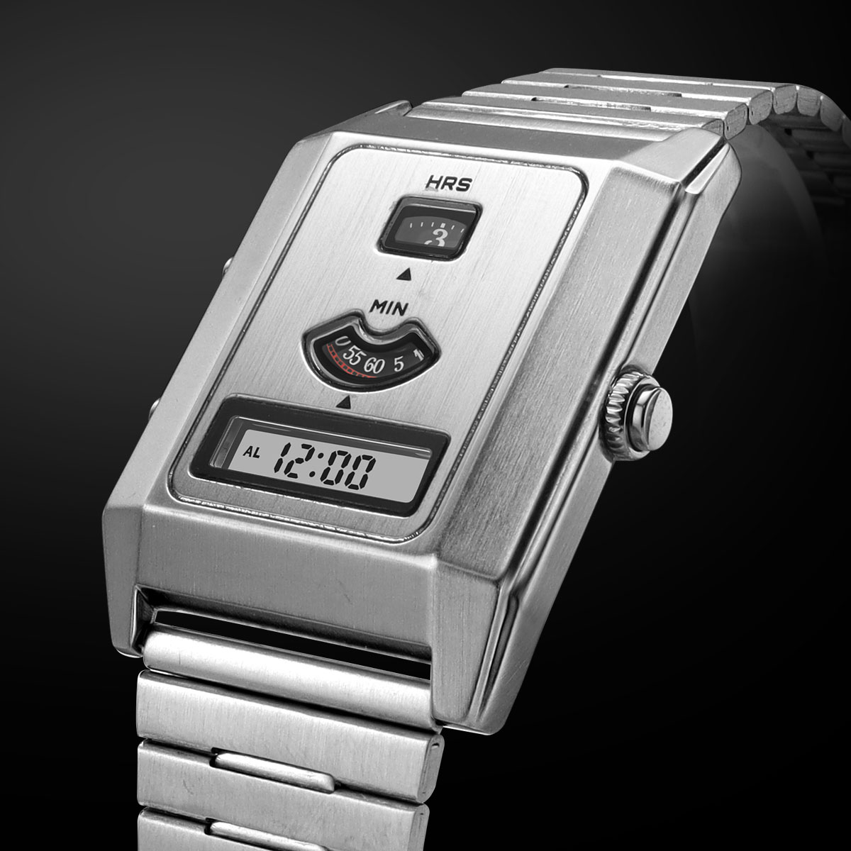 Męski zegarek kwarcowy z podwó – Vintage Digital Watch recenzja i cena