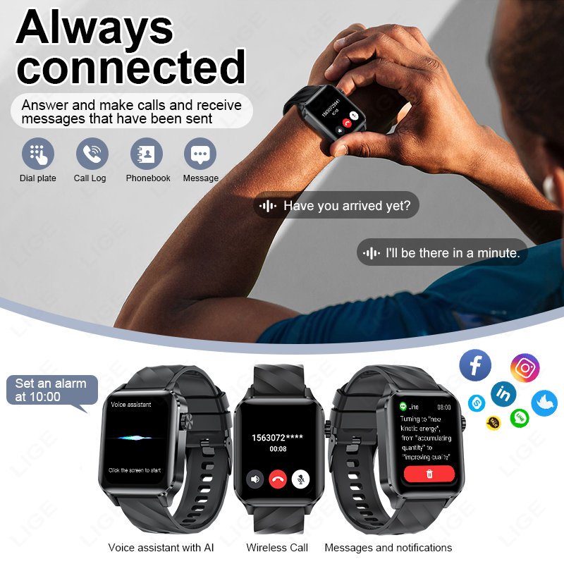 LIGE Nowe Smartwatche Damskie  – Smartwatch Iphone Watches For Women recenzja i cena