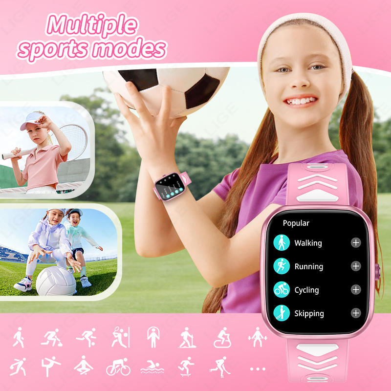 LIGE Nowy 1,75-calowy wodoodpo – Smartwatch Digital Watches For Kid Boy With Alarm recenzja i cena