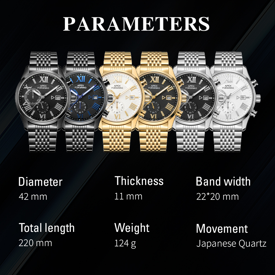 Zegarek męski Forsining AF2502 – Smartwatch Branded Watches For Men recenzja i cena