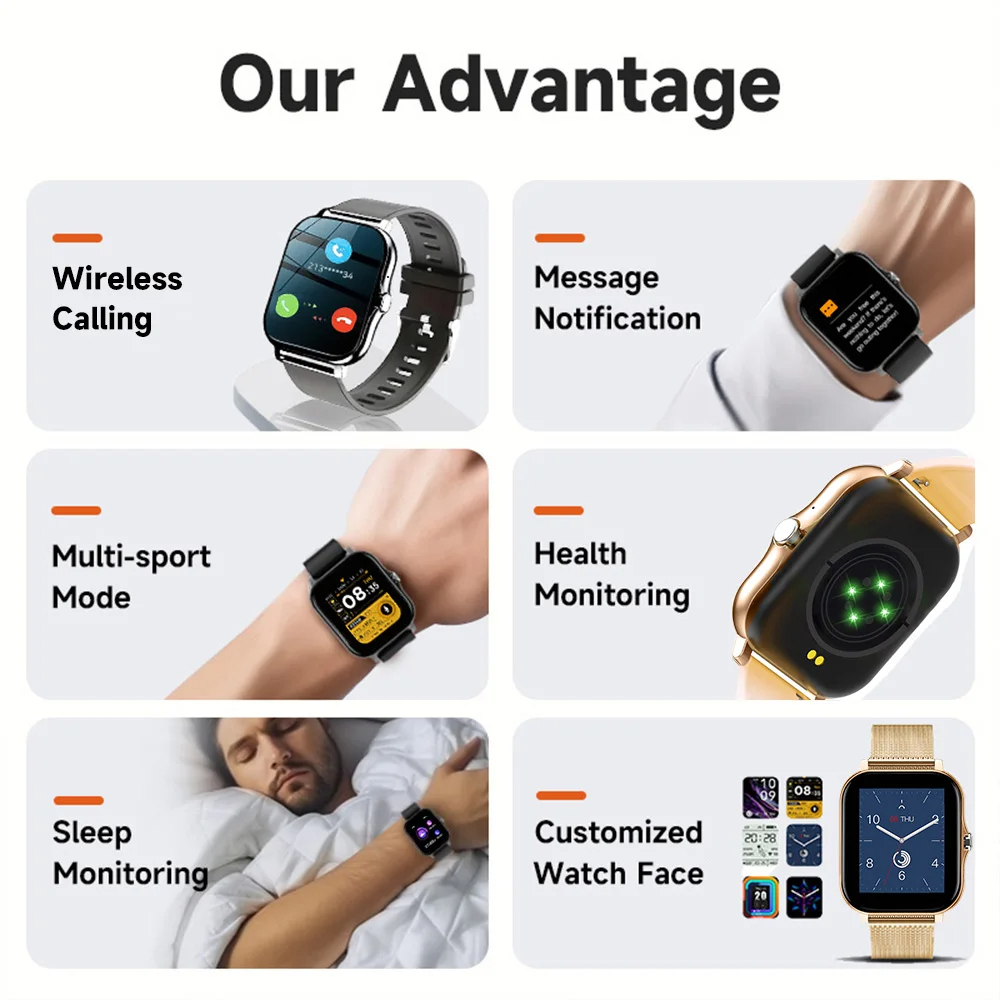 Smartwatch dla Androida i iOS, – Smartwatch Watches Gift For Women recenzja i cena