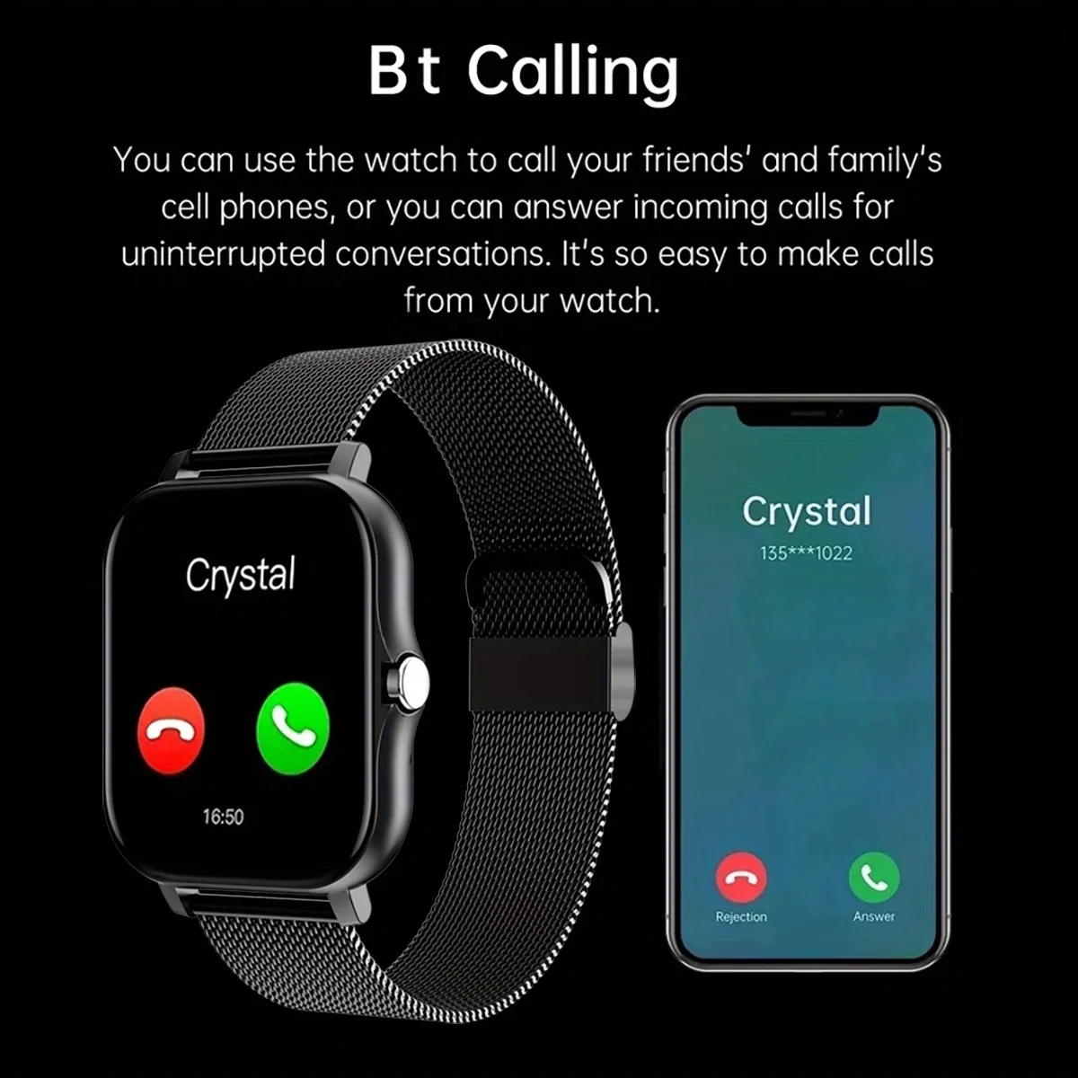 Smartwatch dla Androida i iOS, – Smartwatch Watches Gift For Women recenzja i cena