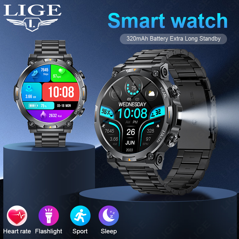 LIGE Smartwatch Sportowy Męski – Smartwatch Latest Watches For Men recenzja i cena