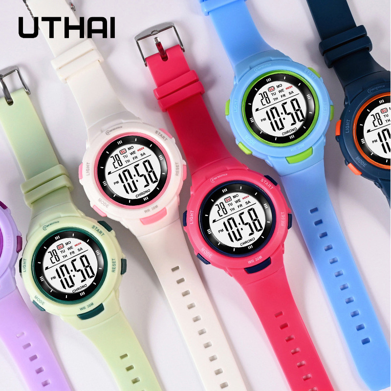 UTHAI CE49 zegarki dla dzieci  – Smartwatch Digital Watches For Kid Boy With Alarm recenzja i cena