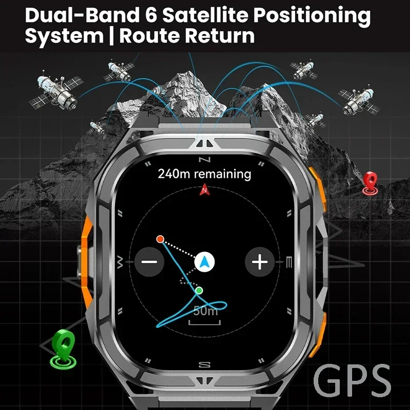 Luksusowy smartwatch AMOLED z  – Smartwatch Watches For Men With Gps recenzja i cena