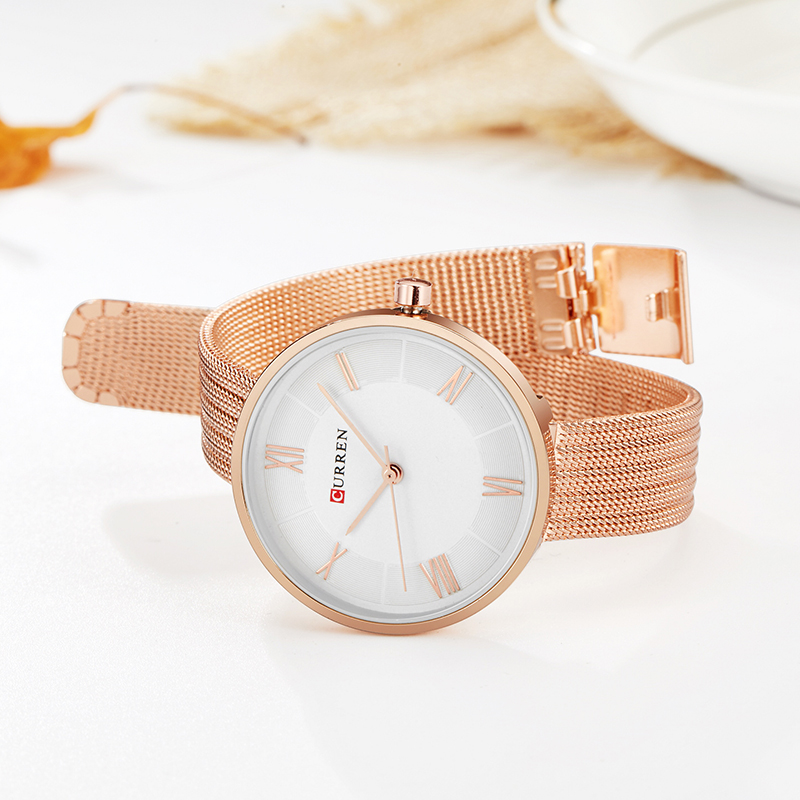 CURREN 9020 Damski zegarek kwa – Mesh Stainless Strap recenzja i cena
