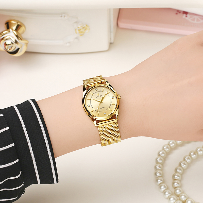 WWOOR luksusowa marka sukienka – Mesh Stainless Strap recenzja i cena